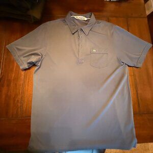 Greyish-Blue Travis Matthew Polo Men's Large